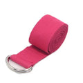 183*3.8Cm Yoga Strap Cotton Exercise Yoga Belt Adjustable Woven Stretch D-Ring Buckle Fitness Stretching Bands Pilates Rope