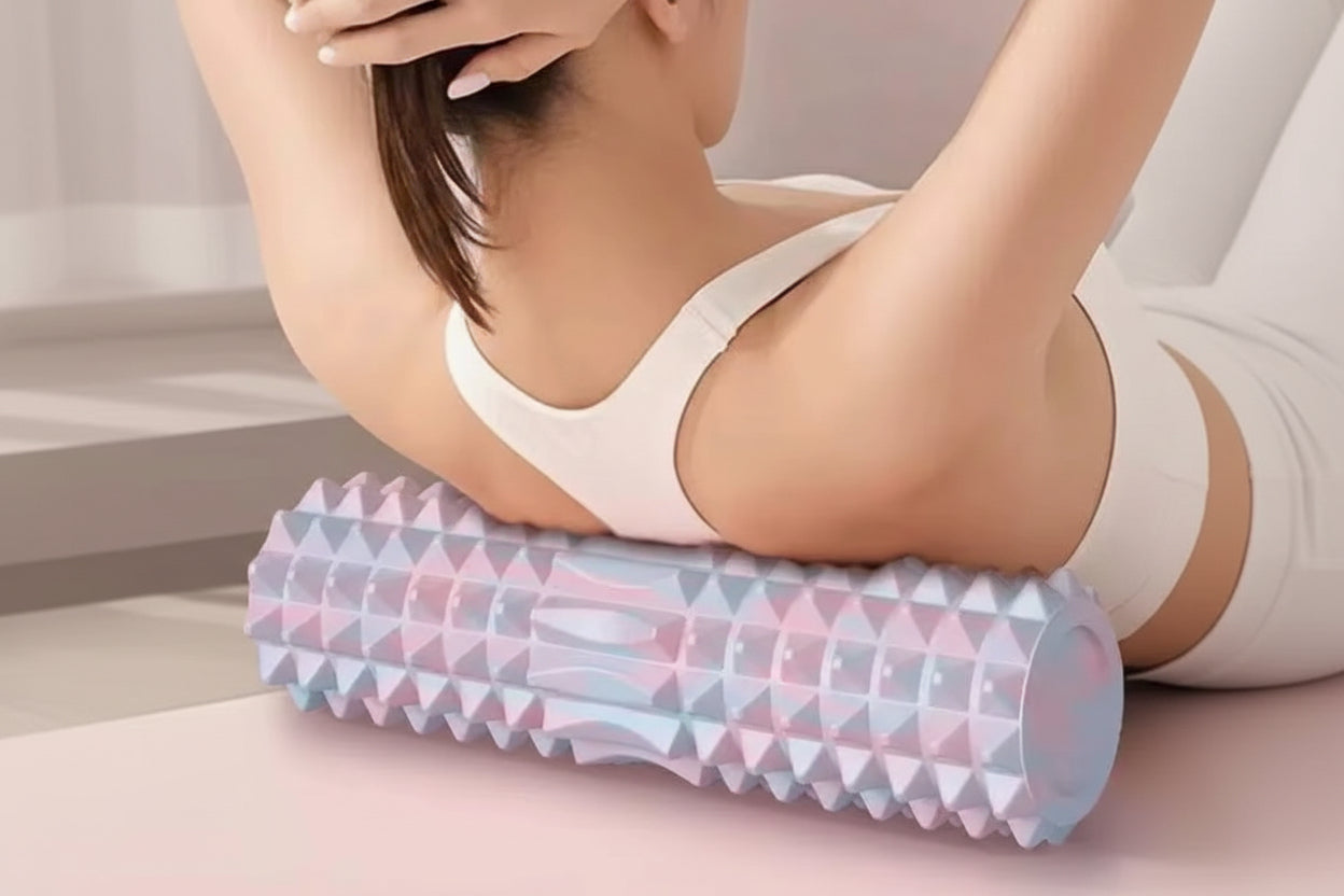 [Three Piece Massage Set] Massage Prick Ball, Massage Roller, Foam Massage Roller Shaft - a Necessary Household Massage Artifact