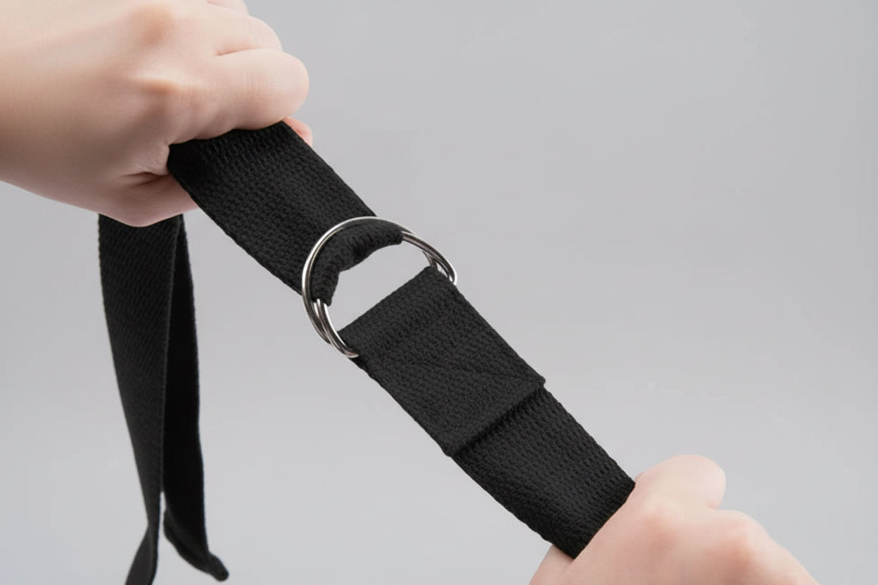 183*3.8Cm Yoga Strap Cotton Exercise Yoga Belt Adjustable Woven Stretch D-Ring Buckle Fitness Stretching Bands Pilates Rope